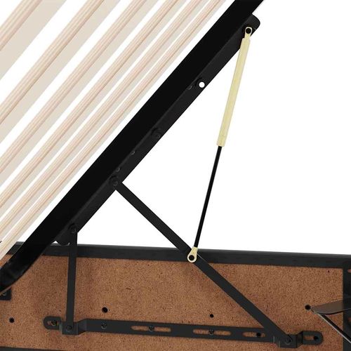 Łóżko z miejscem do przechowywania Czarny 160 x 200 cm na Arena.pl