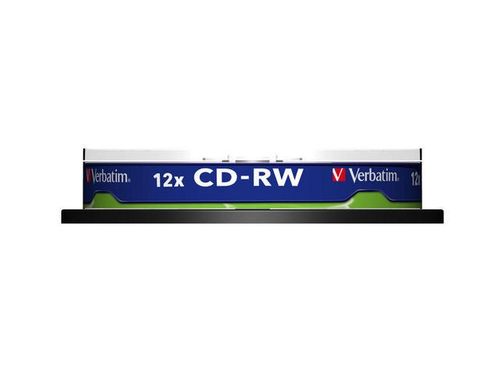 CDRW VERBATIM 700MB SCRATCH RESISTANT X12 (10 CAKE) na Arena.pl