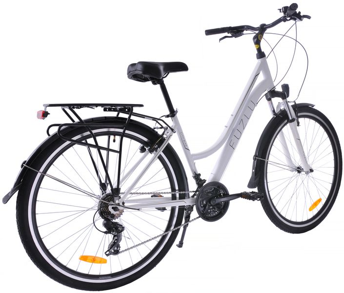 Rower trekkingowy 28 Fuzlu Core Lady amor. 18" biały/czarny/czarny połysk zdjęcie 2