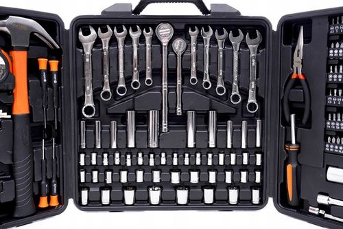 ZESTAW KLUCZY NARZĘDZI KLUCZE NASADOWE W WALIZCE 140 EL WALIZKA NARZĘDZIOWA na Arena.pl