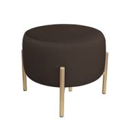 Pufa OLA LOFT ławka podnóżek metal złota MG05