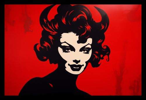 Plakat 30x20cm Czerwona Diablica na Arena.pl