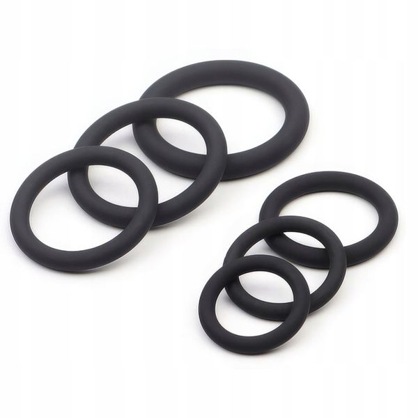 PIERŚCIENIE EREKCYJNE NA PENISA ZESTAW RING 6 SZT PRZEDŁUŻONY STOSUNEK zdjęcie 10