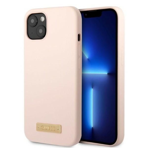 Etui Guess do iPhone 15, iPhone 14, iPhone 13, Różowy, MagSafe zdjęcie 1