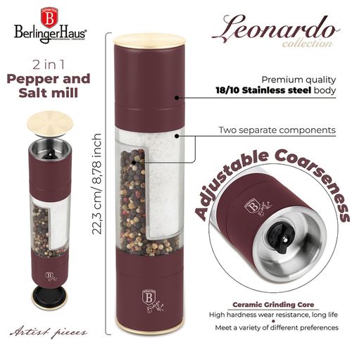 młynek do pieprzu i soli berlinger haus bh-8581 leonardo na Arena.pl