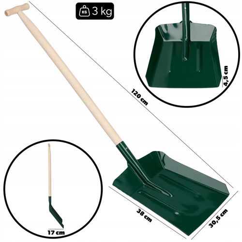 ŁOPATA DO POPIOŁU WĘGLA PIECA MIAŁU PIASKU 120 cm na Arena.pl