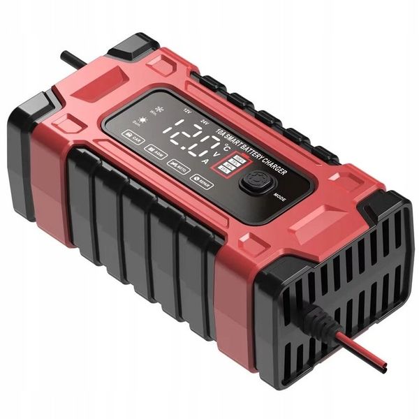AUTOMATYCZNY INTELIGENTNY PROSTOWNIK ŁADOWARKA DO AKUMULATORA 12V 24V 10A zdjęcie 9
