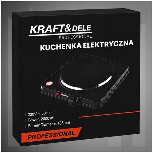 KUCHENKA PRZENOŚCNA ELEKTRYCZNA JEDNOPALNIKOWA TURYSTYCZNA 2000W na Arena.pl