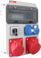 PCE ROZDZIELNICA BUDOWLANA HEL IP44 32A/5P 16A/5P 2x 16A/2P+Z 90EKO011