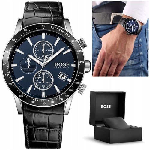 ZEGAREK MĘSKI HUGO BOSS 1513391 - RAFALE (zh013d) + BOX na Arena.pl