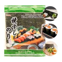 Nori algi do zawijania sushi wodorosty suszone płaty yaki sheets 10szt
