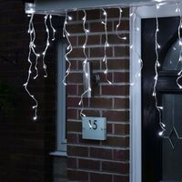 SOPLE ZEWNĘTRZNE 100 LED LAMPKI+FLASH ZIMNE IP44