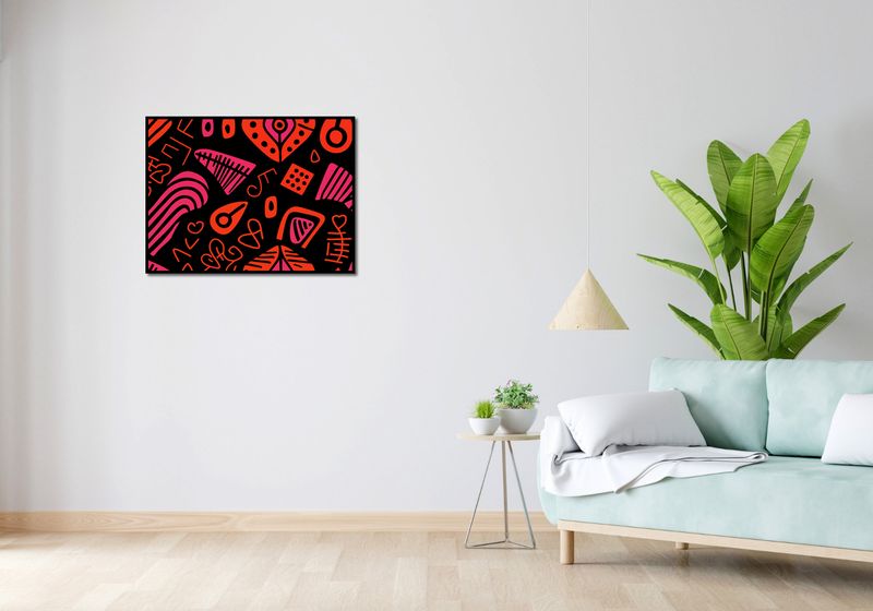Plakat 80x60cm Rytm Wzorów zdjęcie 4