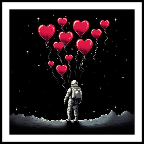 Plakat 80x80cm Astronauta Własnych Celi na Arena.pl