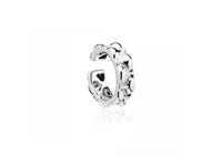 KLASYCZNA NAUSZNICA NA MAŁŻOWINĘ EAR CUFF ZE WZOREM RODOWANE SREBRO 925