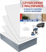 Ulotki A5 1000 szt reklamowe CZYSZCZENIE MALOWANIE ELEWACJI+ PROJEKT GRATIS