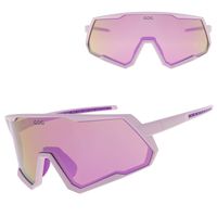 Duże okulary przeciwsłoneczne sportowe GOG E608-3 fioletowe