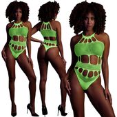Sexy Niesamowiete Neonowe Body Ouch! 832 Green NEON XL/4XL