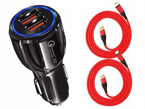 ŁADOWARKA SAMOCHODOWA QC 3.0 + KABEL MICRO TYP C na Arena.pl