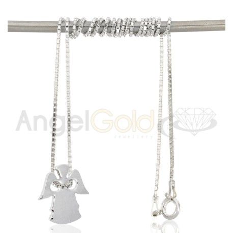 SREBRNY KOMPLET CELEBRYTKI ANIOŁKI PRÓBA SREBRA 925 GRAWER GRATIS zdjęcie 3