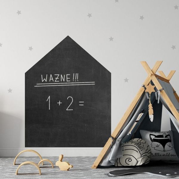 Naklejka Tablicowa Duży Domek T17 zdjęcie 1