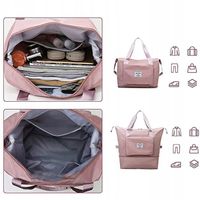 DAMSKA SKŁADANA TORBA NA RAMIĘ PODRÓŻNA NA ZAKUPY DUŻA DLA KOBIET