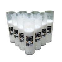 Zestaw 10szt. wkłady parafinowe OM6 wysokość 20 cm czas 90h do zniczy LUKS