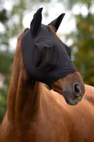 Maska przeciwowadowa dla konia FinoStretch Zipper, czarny, Cob, Covalliero