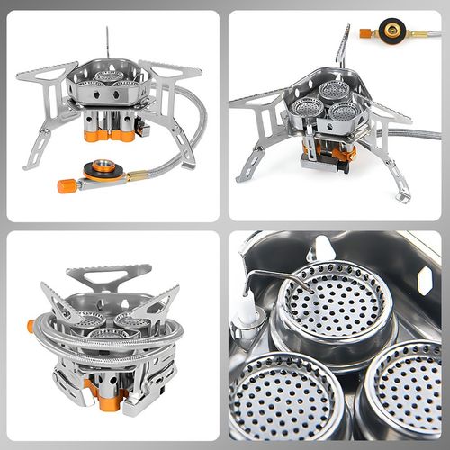 Doskonała MINI kuchenka turystyczna gazowa na kartusze z adapterem 5800W na Arena.pl