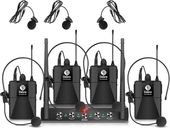 NIEKOMPLETNY System mikrofonowy bezprzewodowy UHF 4 kanały 4x headset