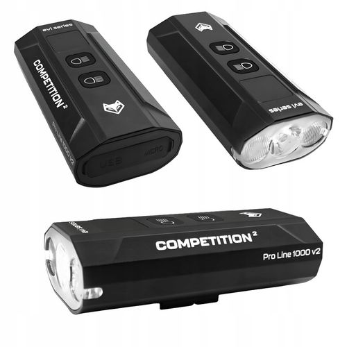 LAMPKA ROWEROWA MOCNE ŚWIATŁO LED przód tył latarka AKUMULATOR USB-C ROWER na Arena.pl