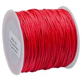 SZNUREK bawełniany woskowany 0.8mm 25m czerwony