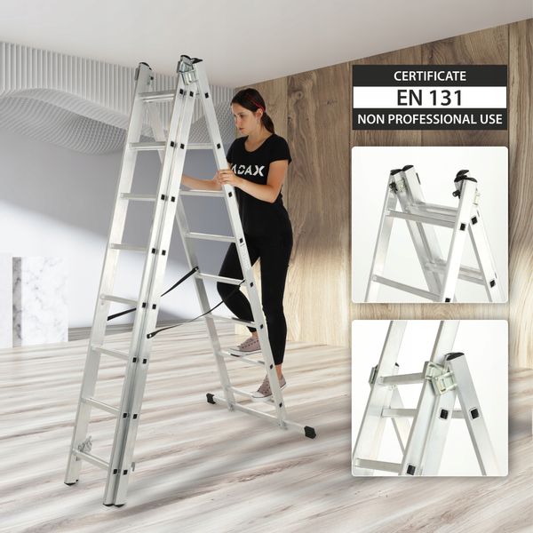 KADAX Drabina wielofunkcyjna 8-stopni 3x8 BASIC zdjęcie 6