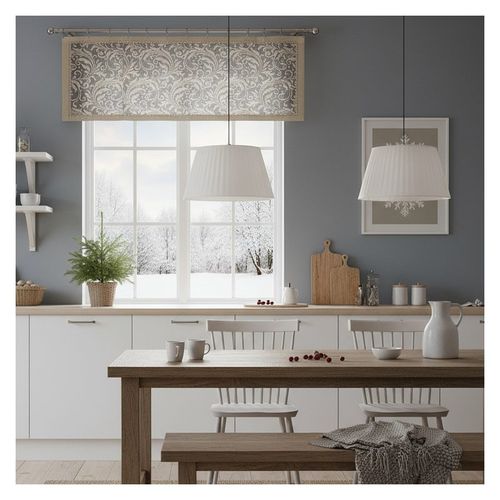 Firana a'la panel Beżowy Homer szerokość 60 cm DomoweTekstylia | WN744H 062 na Arena.pl