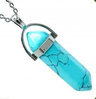 TURKUS WISIOREK KAMIEŃ NATURALNY naszyjnik