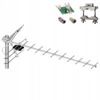 Antena TV kierunkowa Dipol 19R/21-48 DVB-T2 UHF LTE700 symetryzator 14dBi