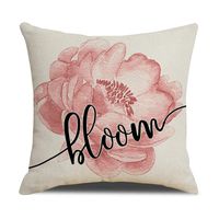 poszewka na poduszkę 45 x 45 cm motyw wiosenny boho pod131