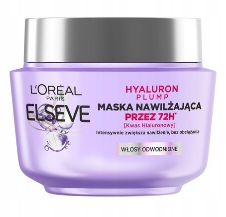 Nawilżająca Maska Do Włosów Loreal Elseve Hyaluron Plump 300 ml na Arena.pl