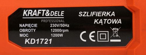 SZLIFIERKA KĄTOWA 1200W KD1721 na Arena.pl