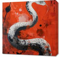 Obraz 60x60cm Smoczy Oddech Węża