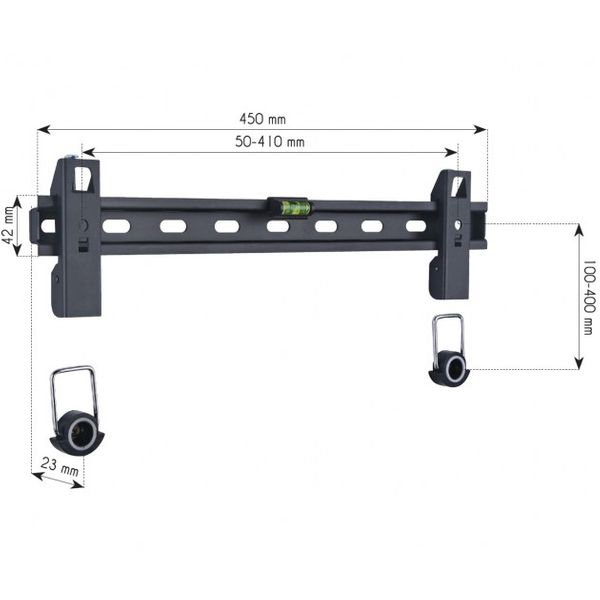 UCHWYT ŚCIENNY TV LED/LCD 23-55 CALI SLIM zdjęcie 4