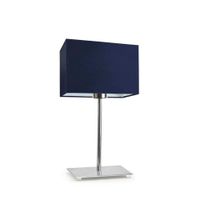 Lampka AMALFI abażur granatowy stelaż chrom
