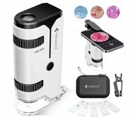 Mini Mikroskop kieszonkowy 100x–250x z Adapterem do Telefonu przenośny