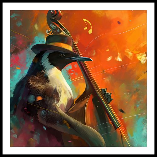 Plakat 80x80cm Pingwinia Nuta na Arena.pl