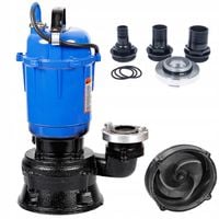 POMPA DO WODY BRUDNEJ SZAMBA Z ROZDRABNIACZEM | 4 KOŃCÓWKI | TERMIK | MOC |