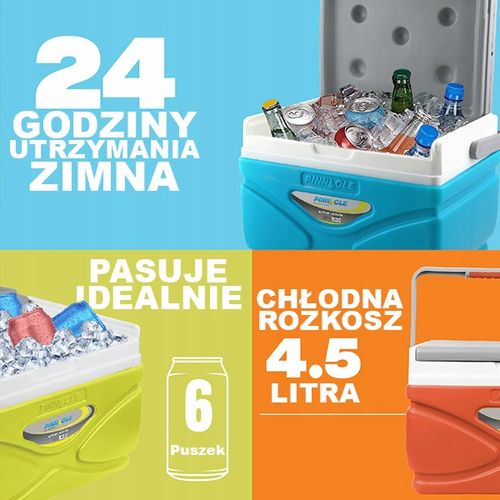 Lodówka turystyczna, termiczny lunchbox na żywność Pinnacle TPX 8002 4,5L na Arena.pl