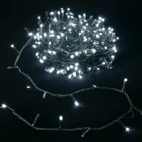 Solarne lampki choinkowe 100 LED zimne światło 12 m do efektownego oświetlenia