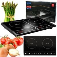PŁYTA INDUKCYJNA KUCHENKA DWUPALNIKOWA PRZENOŚNA ELEKTRYCZNA TIMER 4000W