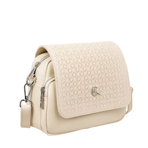 Torebka skórzana damska Canaletto kremowa z tłoczeniem TD655s248t12 na Arena.pl