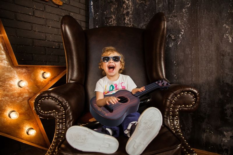 Gitara dla dzieci plastikowa 45 cm zdjęcie 3